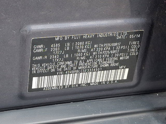 2014 Subaru Outback 2.5i Limited