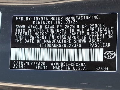 2025 Toyota Camry XSE