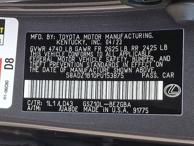 2023 Lexus ES 350 ES 350