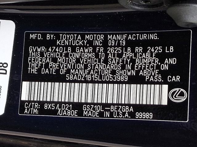 2020 Lexus ES 350 ES 350
