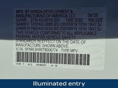 2026 Honda Odyssey Elite
