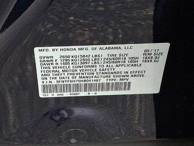 2017 Honda Pilot EX-L