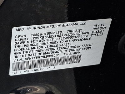 2020 Honda Pilot AWD Black Edition