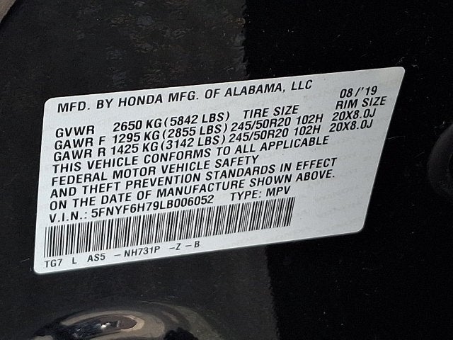 2020 Honda Pilot AWD Black Edition