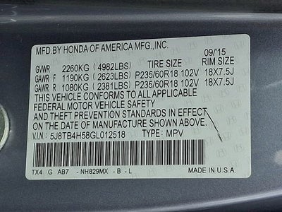 2016 Acura RDX Technology Package