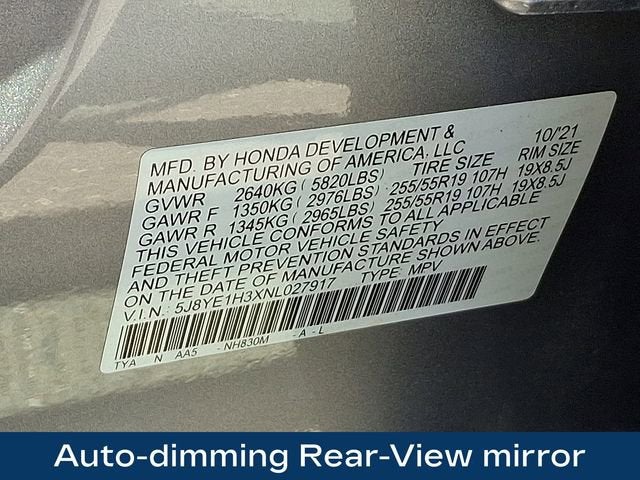 2022 Acura MDX Standard