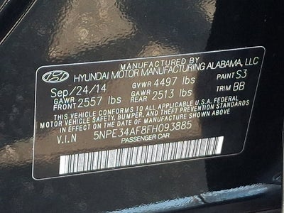 2015 Hyundai Sonata Limited