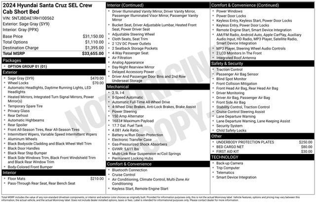 2024 Hyundai Santa Cruz SEL