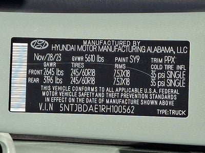 2024 Hyundai Santa Cruz SEL