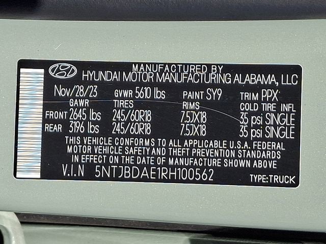 2024 Hyundai Santa Cruz SEL