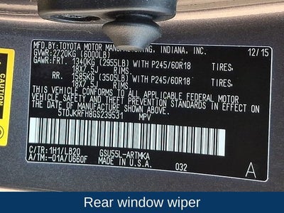 2016 Toyota Highlander XLE V6
