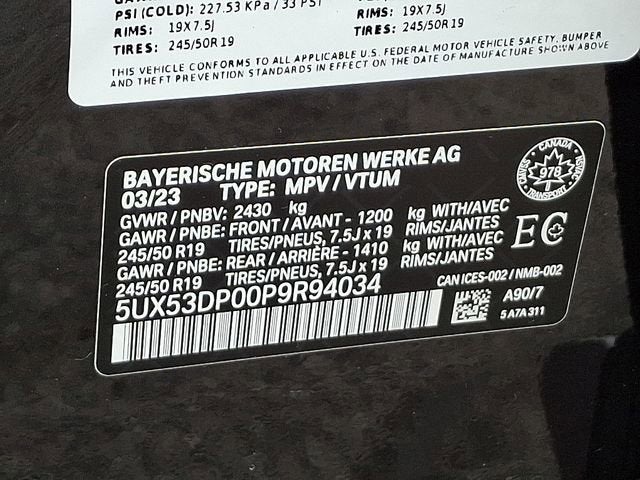 2023 BMW X3 xDrive30i