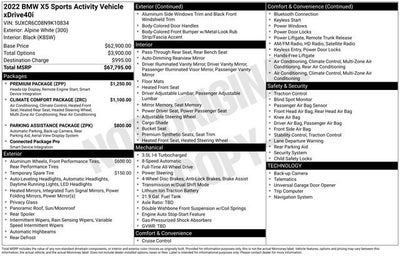 2022 BMW X5 xDrive40i
