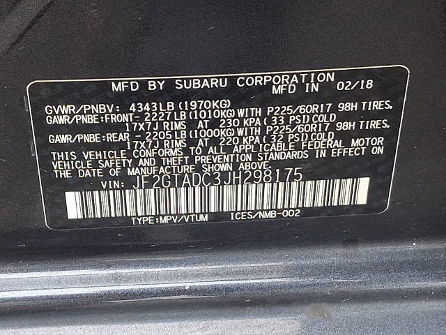 2018 Subaru Crosstrek 2.0i Premium