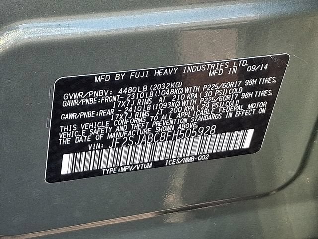 2015 Subaru Forester 2.5i