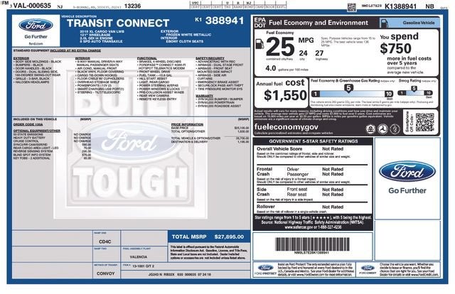 2019 Ford Transit Connect XL