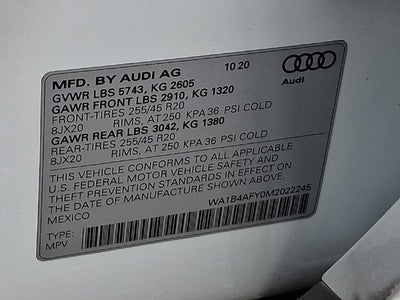 2021 Audi SQ5 Premium Plus TFSI quattro Tiptronic