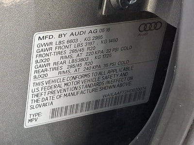 2017 Audi Q7 3.0T Premium