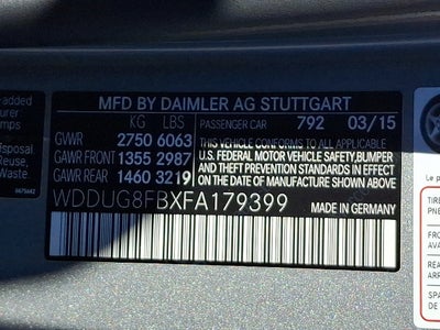 2015 Mercedes-Benz S-Class S 550