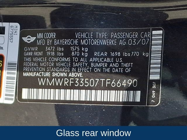 2007 MINI Cooper Convertible 2dr