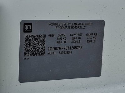 2026 GMC Savana Cutaway 3500 1WT