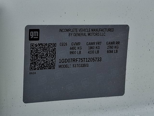 2026 GMC Savana Cutaway 3500 1WT
