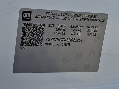 2025 GMC Savana Cutaway 3500 1WT