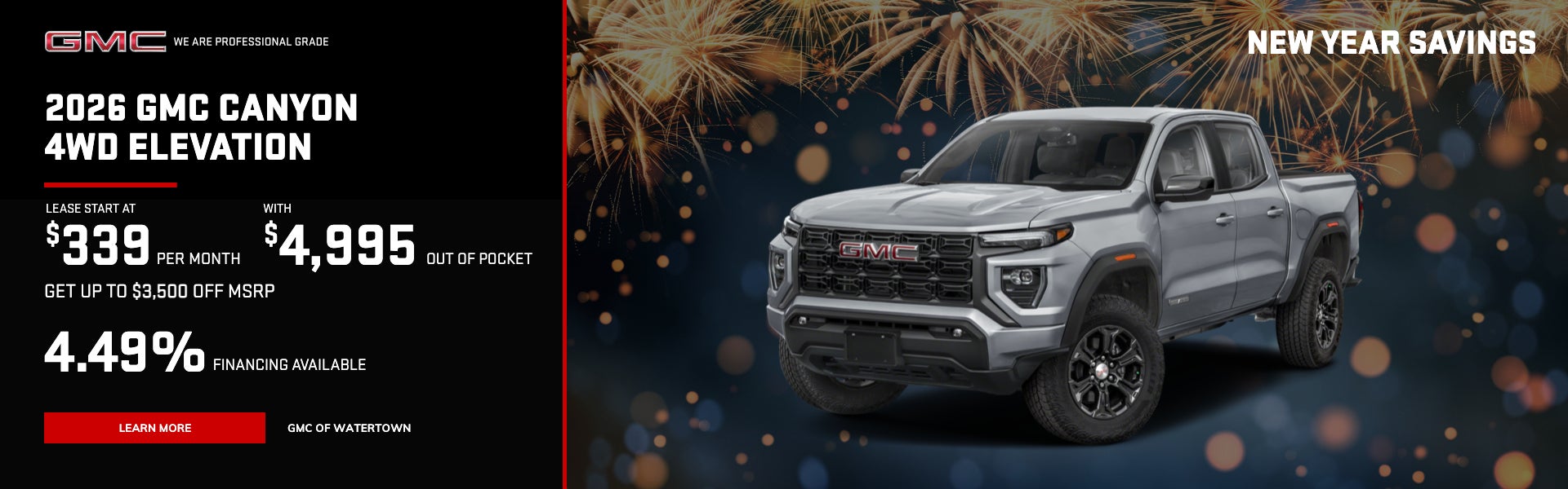 2026 Canyon 4WD Elevation