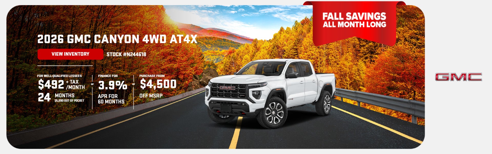 2026 GMC Canyon 4WD AT4X